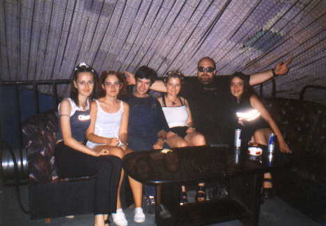 :-) Three Little Rave Girls + DJ RADY AND DJ STEVEN :-) 17.july.2000